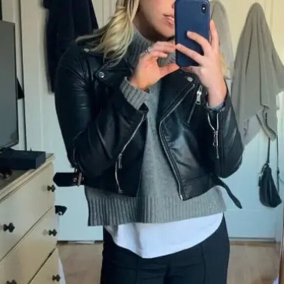 Jason Wu Sweater Wool Contrast Stitch Turtle Neck Cropped (Shrunken to a Small) - Picture 11 of 16